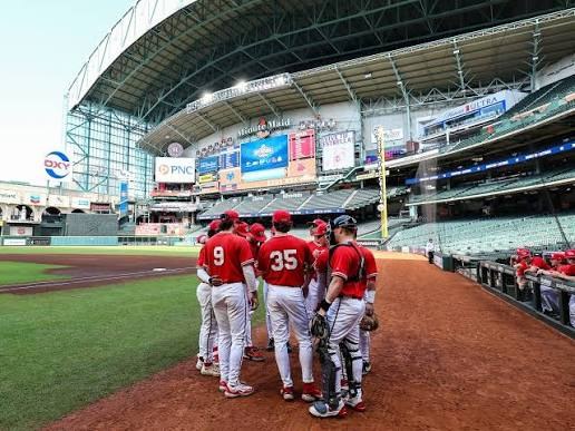Mules huddled near the plate in Houston