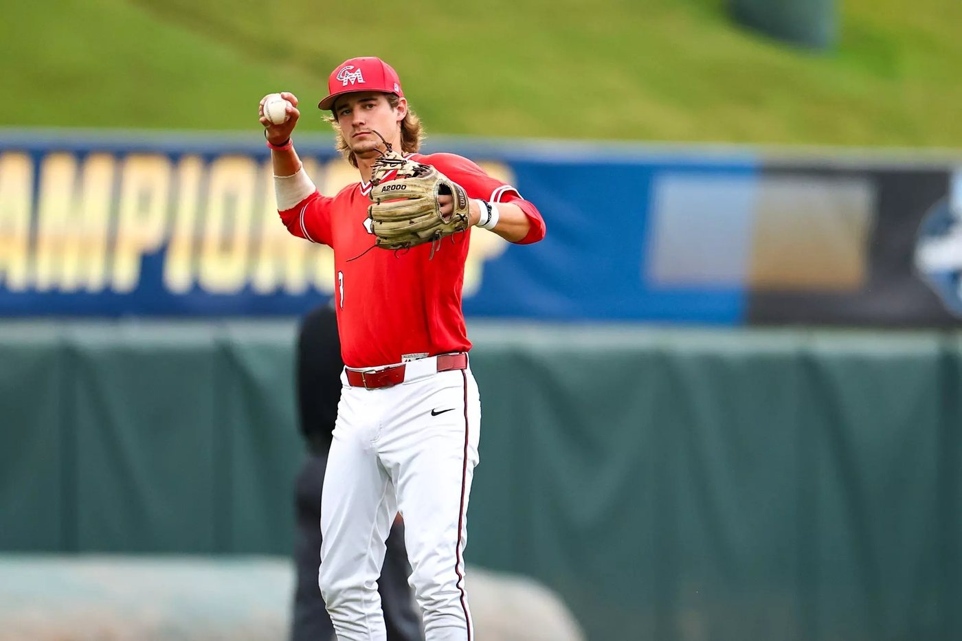 Jacob Steele making contact in Cary
